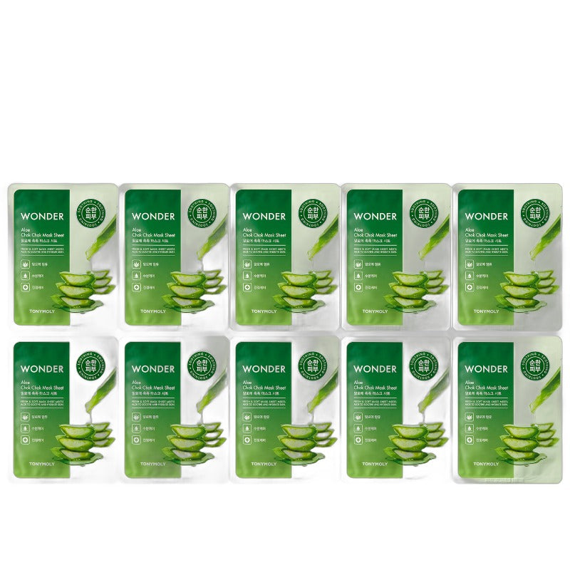 Tonymoly Wonder Aloe Chok Chok Mask Sheet 22g x 10ea