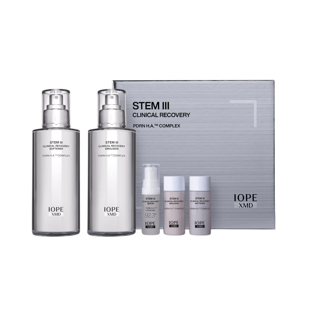 Iope Xmd Stem III Clinical Recovery Set (Softener 130ml + Emulsion 130ml)
