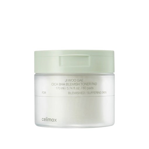 Celimax Ji Woo Gae Cica BHA Blemish Toner Pad 60 pads