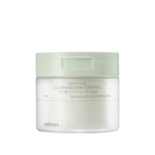 Celimax Ji Woo Gae Cica BHA Blemish Toner Pad 60 pads