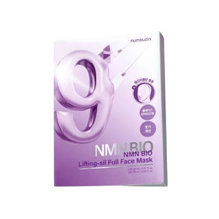 Numbuzin No.9 NMN Bio Lifting-Sil Full Face Mask 4ea (Upper Sheet 20ml + Lower Sheet 28ml) (+Fabric Lifting Band)