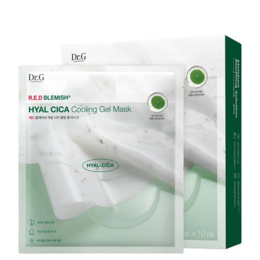 Dr.G Red Blemish Hyal Cica Cooling Gel Mask 27g x 10ea