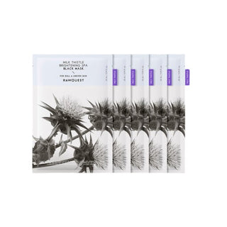 Rawquest Milk Thistle Brightening Spa Black Mask 28mlx5ea