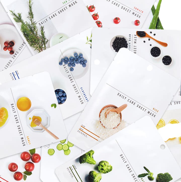 Eunyul Daily Care Facial Sheet Mask 22ml*10ea (12-Type)