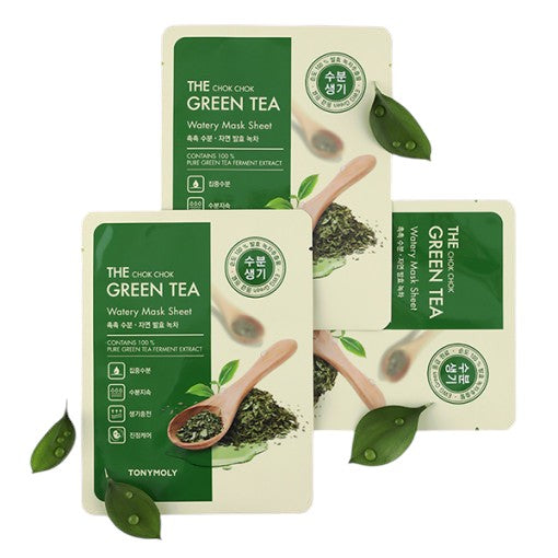 Tonymoly The Chok Chok Green Tea Watery Mask Sheet 20g x 10ea