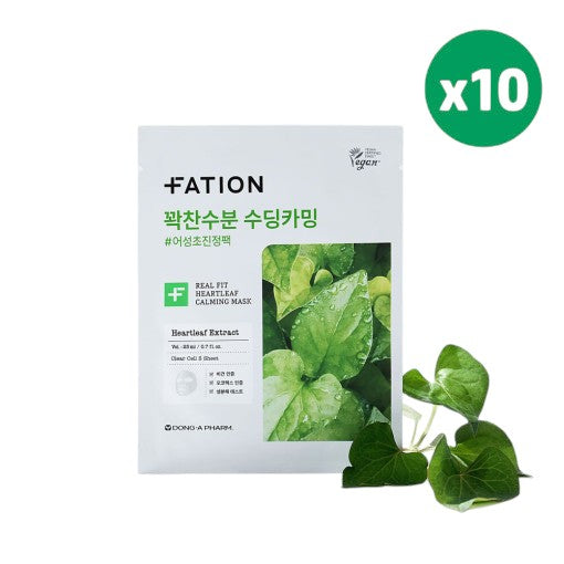 Fation Real Fit Heartleaf Calming Mask Sheet 23mlx10ea