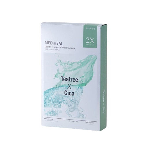 Mediheal Derma Synergy Wrapping Mask Sheet 10p #Tea Tree x Cica