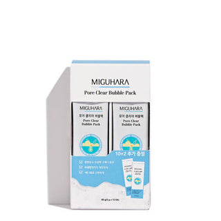 Miguhara Pore Clear Bubble Pack Set (5g x 12 Sachets)