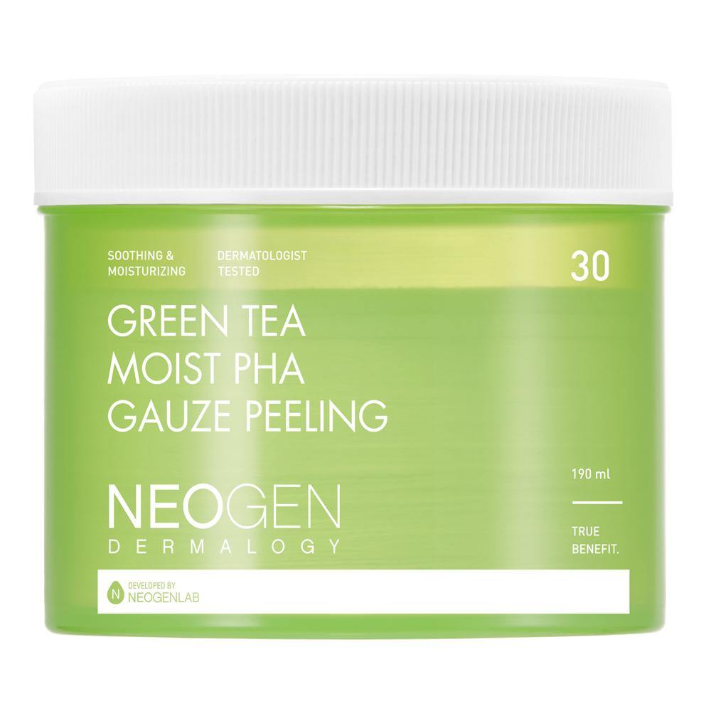 Neogen Dermalogy Green Tea Moist PHA Gauze Peeling 30 sheets