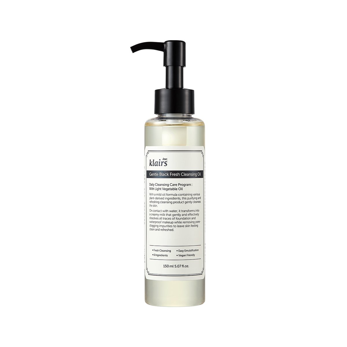 Klairs Gentle Black Fresh Cleansing Oil 150ml