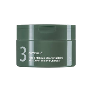 Numbuzin No.3 Pore & Makeup Cleansing Balm with Green Tea and Charcoal 85g