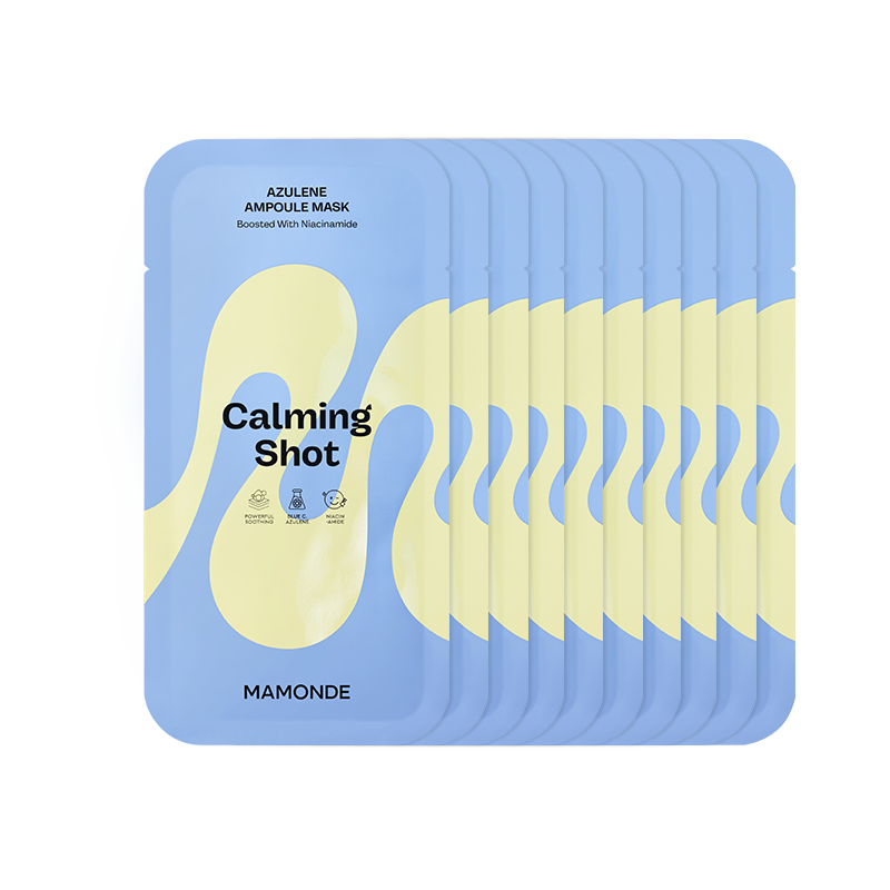 Mamonde Calming Shot Azulene Ampoule Mask 23ml x 10ea
