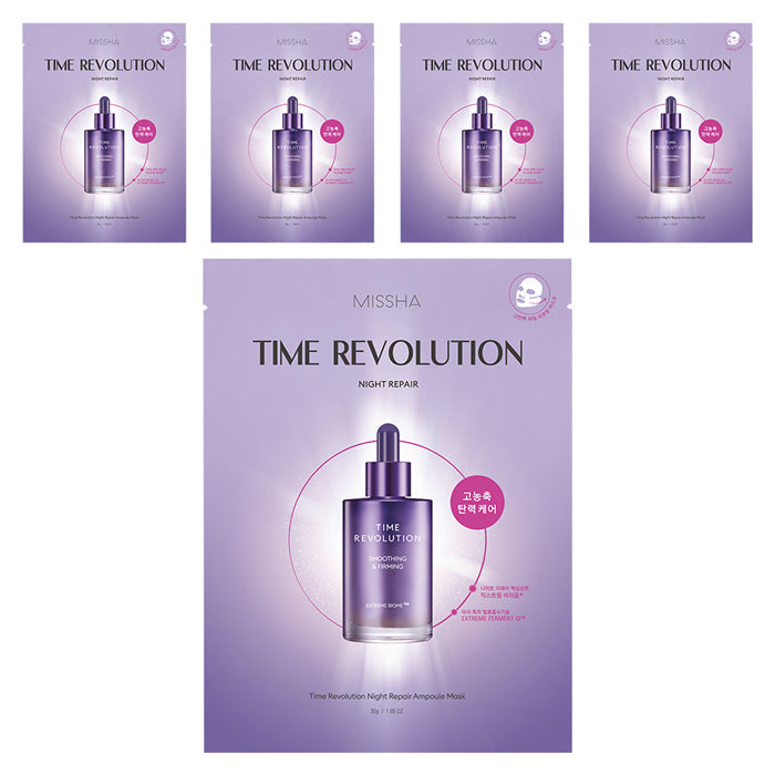 Missha Time Revolution Night Repair Ampoule Mask 30ml x 5ea