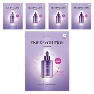 Missha Time Revolution Night Repair Ampoule Mask 30ml x 5ea