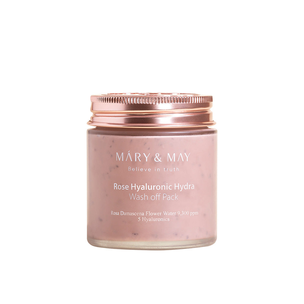 Mary & May Vegan Rose Hyaluronic Hydra Wash Off Pack 125g