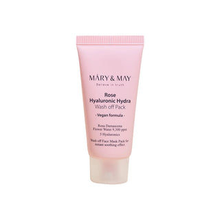Mary & May Vegan Rose Hyaluronic Hydra Wash Off Pack 30g