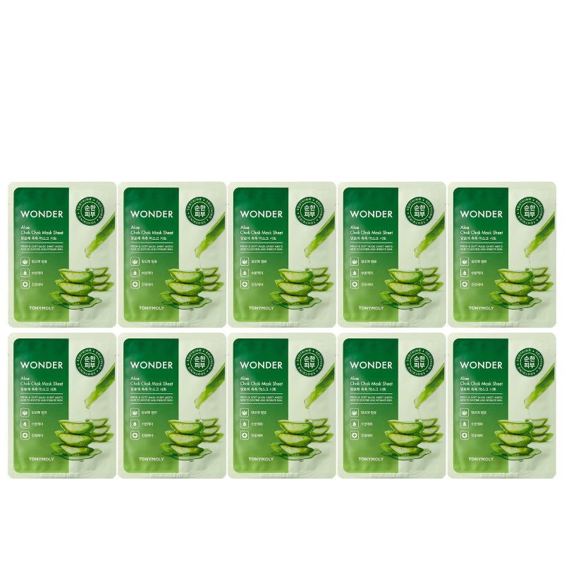 Tonymoly Wonder Aloe Chok Chok Mask Sheet 22g x 10ea