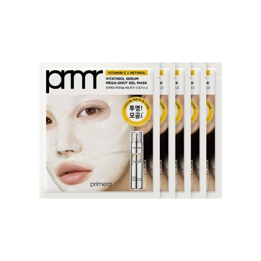 Primera Vitatinol Serum Mega-Shot Gel Mask Sheet 34g x 5ea