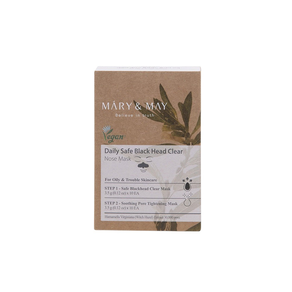 Mary & May Daily Safe Black Head Clear Nose Mask 10pcs