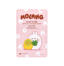 The Face Shop Real Nature Aloe Face Mask Set 20gx10ea (Molang Edition) image 1