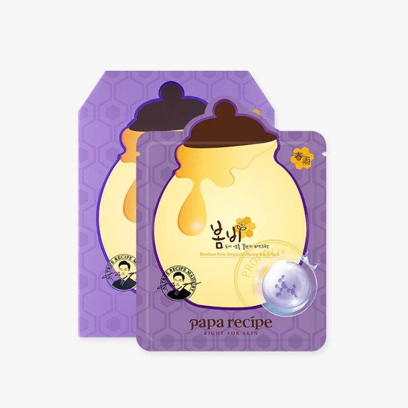 Papa Recipe Bombee Pore Ampoule Honey Mask Pack Set 25g x 10pcs