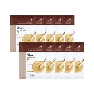 Wellage Real Collagen Ampoule Mask Sheet 20ml x 10p