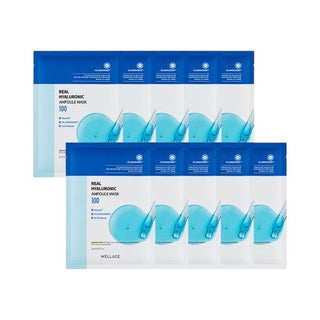 Wellage Real Hyaluronic Ampoule Mask Sheet 20ml x 10p