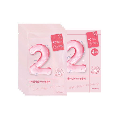 Numbuzin No.2 Water Collagen 65% Voluming Sheet Mask 10p