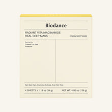 Biodance Radiant Vita Niacinamide Real Deep Mask 34g x 4ea image 2