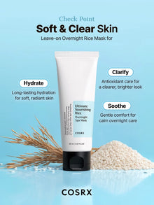 COSRX Ultimate Nourishing Rice Overnight Spa Mask 60ml image 4