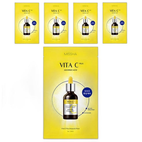 Missha Vita C Plus Ampoule Mask 27g x 5ea
