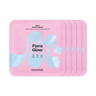 Mamonde Flora Glow Rose Marble Mask 36g x 5ea