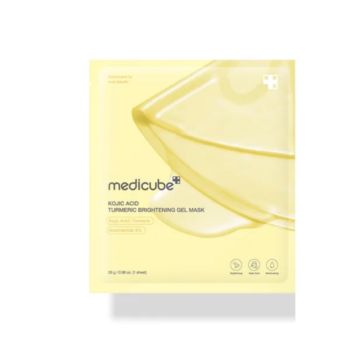 Masque Gel Éclaircissant Medicube à l'Acide Kojique et au Curcuma (Lot de 4, 28g chacun)