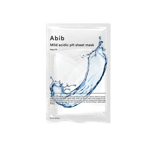 Abib Mild Acidic pH Sheet Mask Aqua Fit 30ml X 10ea on white background