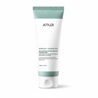 Anua Heartleaf Succinic Acid Cleansing Foam - White Background