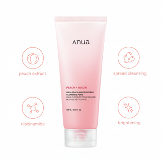 Anua Peach Niacin Cleansing Foam - Key Ingredients