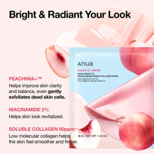 Anua Peach 70 Niacin Brightening Collagen Mask 4 Sheets image 3