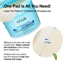 Anua 8 Hyaluronic Acid Catechin Calming Pad 110 Pads (185ml) image 4