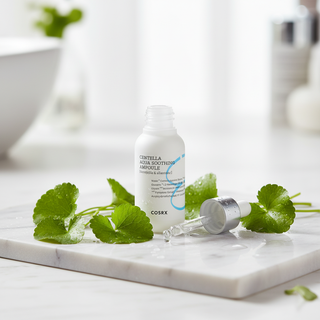 Centella Aqua Soothing Ampoule applied in a skincare routine