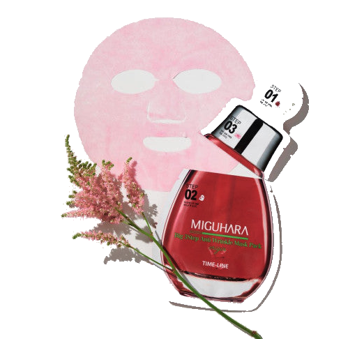 Miguhara Big 3 Step Anti-Wrinkle Mask Pack Origin 1.7ml + 25ml + 2ml