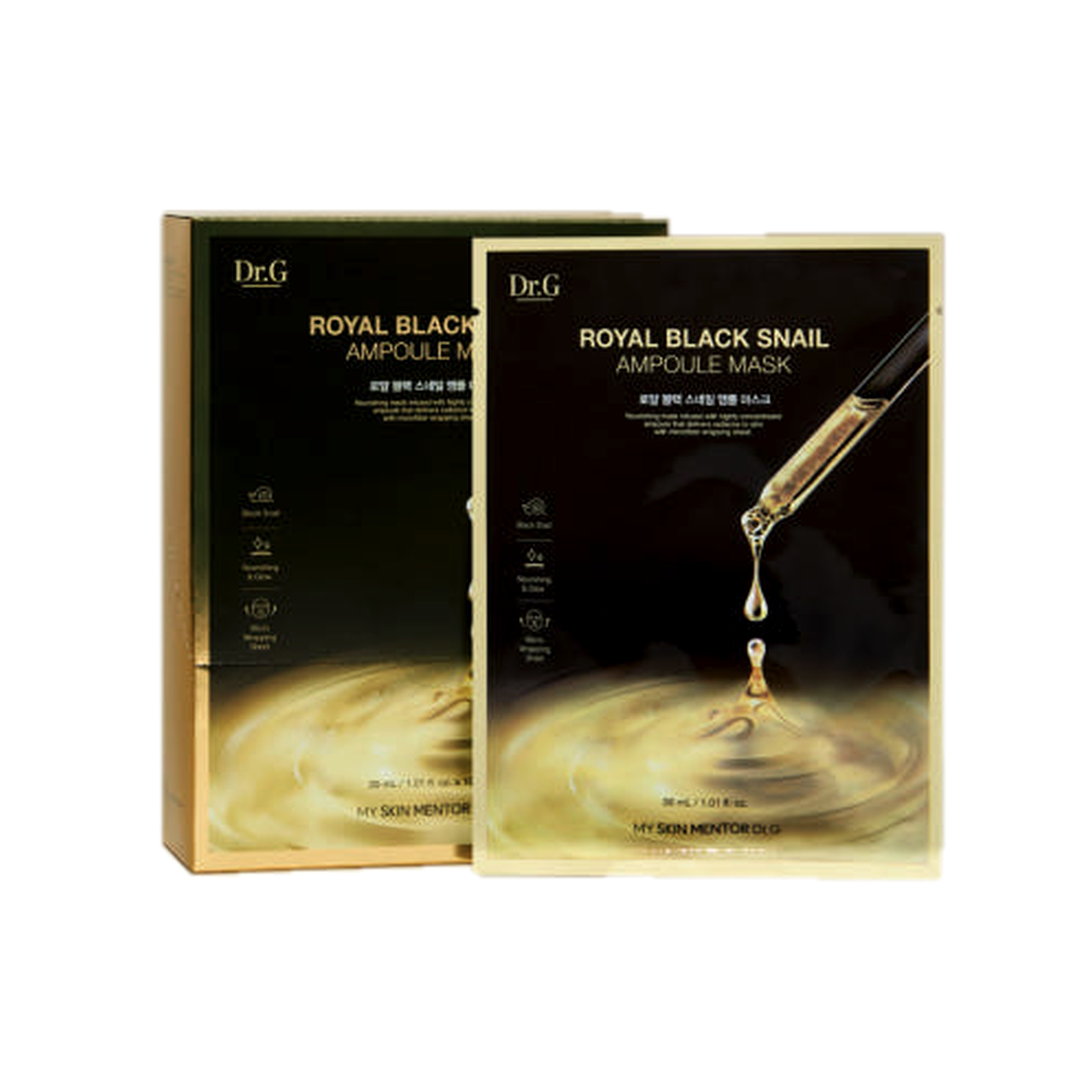 Dr.G Royal Black Snail Ampoule Mask Sheet 30g x 10ea