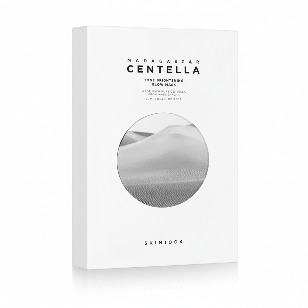 Skin1004 Madagascar Centella Tone Brightening Glow Mask (5 Pack, 25ml Each)